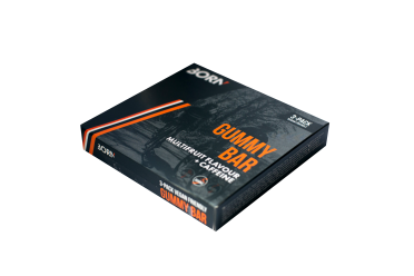 Born Gummy bar multifruit + Caffeine box 3 x 30g