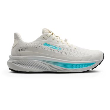 Brooks Ghost 17 GTX hardloopschoenen Coconut/Oyster/Blue dames 