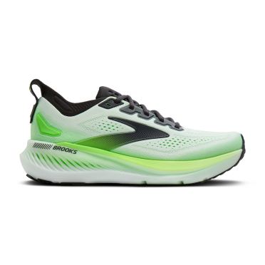 Brooks Glycerin GTS 23 hardloopschoenen White/Phantom/Green Gecko heren 