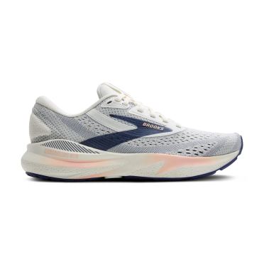 Brooks Adrenaline GTS 24 narrow hardloopschoenen Grey/Blue Ribbon/Peach dames