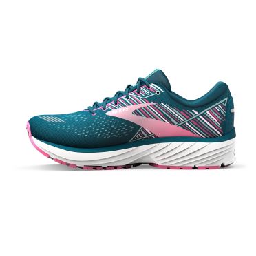 Brooks Defyance 12 hardloopschoenen groen/roze dames 