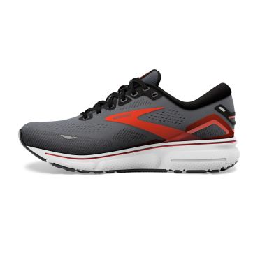 Brooks Ghost 15 hardloopschoenen grijs/rood heren 