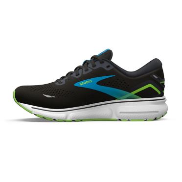 Brooks Ghost 15 hardloopschoenen zwart/blauw heren 