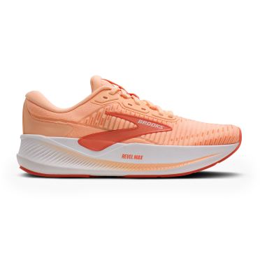 Brooks Revel Max hardloopschoenen Peach Echo/White dames 