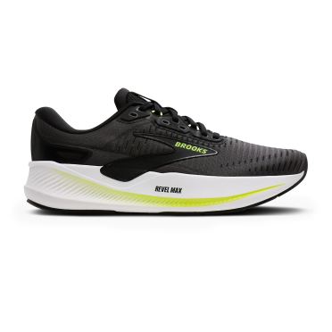 Brooks Revel Max hardloopschoenen Ebony/Black/Nightlife Gecko heren 