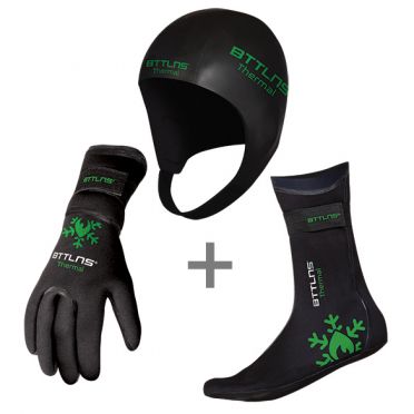 BTTLNS Neopreen thermal accessoires bundel groen