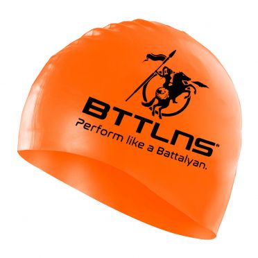 BTTLNS Siliconen badmuts neon-oranje Absorber 2.0