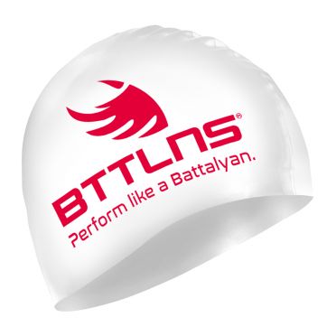 BTTLNS Absorber 2.0 siliconen badmuts wit/rood