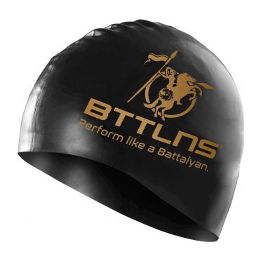 BTTLNS Absorber 2.0 siliconen badmuts zwart/goud