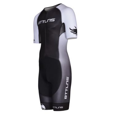 BTTLNS Typhon 2.0 trisuit korte mouwen zwart/wit heren 