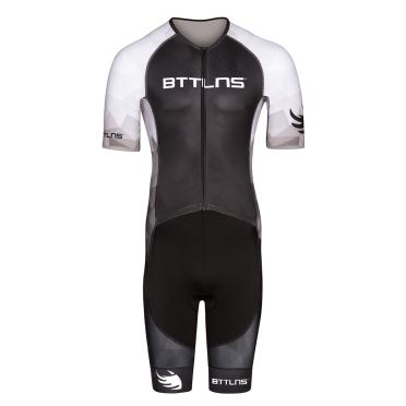 BTTLNS Typhon 2.0 SE trisuit korte mouw zwart/wit heren 