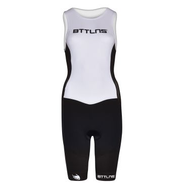 BTTLNS Goddess ITU trisuit mouwloos wit Nemesis 1.0 