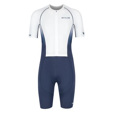 BTTLNS Nemean 1.0 pro aero trisuit korte mouw Immortal Blue/Pearl White heren 