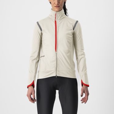 Castelli Alpha Ultimate Insulated fietsjack lange mouw wit dames 