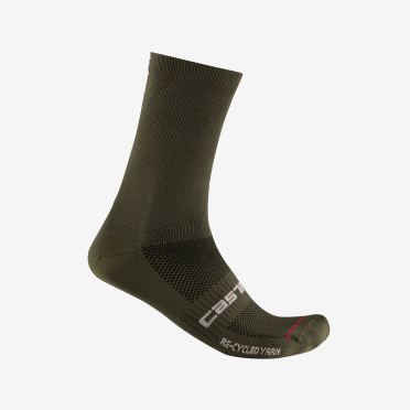 Castelli Re-Cycle Thermal 18 fietsokken groen heren