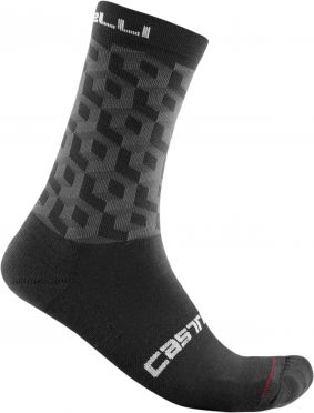 Castelli Cubi 18 fietssokken zwart heren