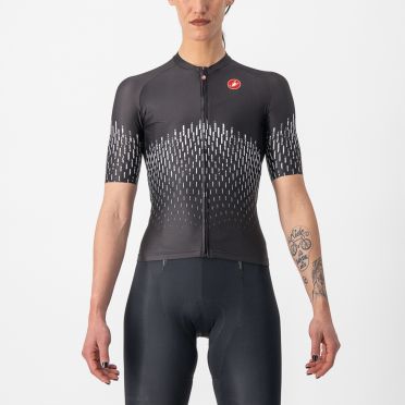 Castelli Aero Pro fietsshirt korte mouw zwart dames 