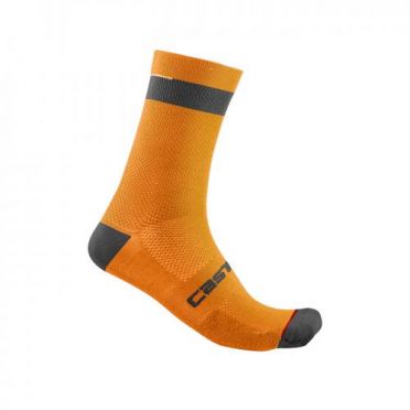 Castelli Alpha 18 fietsokken oranje heren