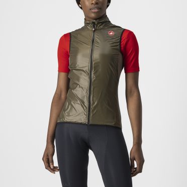 Castelli Aria fietsvest mouwloos bruin dames