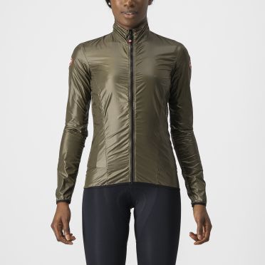Castelli Aria shell fietsjack lange mouw bruin dames 