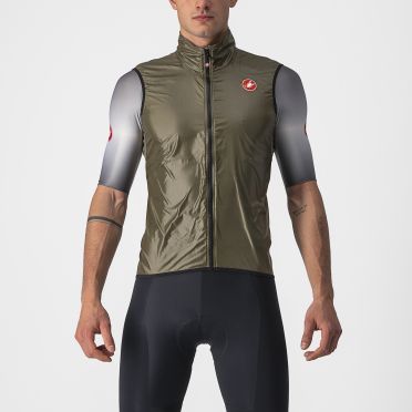 Castelli Aria fietsvest mouwloos bruin heren 