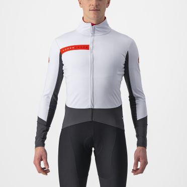 Castelli Beta RoS fietsjack zilvergrijs heren 