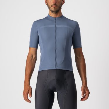 Castelli classifica fietsshirt korte mouw licht blauw heren 