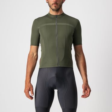 Castelli classifica fietsshirt korte mouw groen heren 