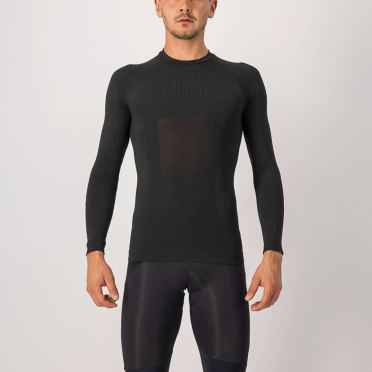 Castelli Core Seamless ondershirt lange mouw zwart heren