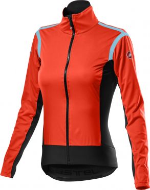 Castelli Alpha RoS 2 light fietsjack rood dames