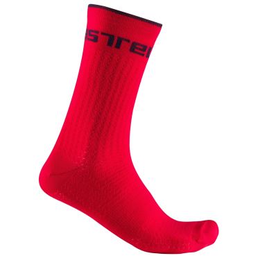 Castelli Distanza 20 fietsokken rood heren