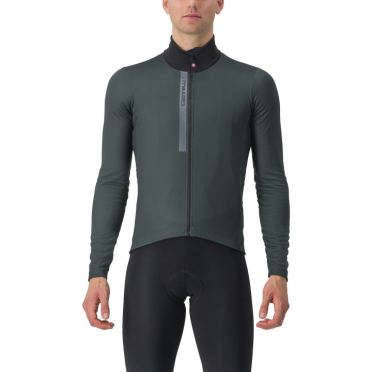 Castelli Entrata Thermal fietsshirt lange mouw groen heren 