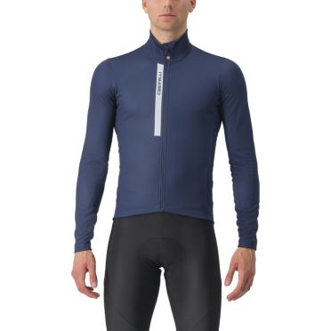 Castelli Entrata Thermal fietsshirt lange mouw blauw heren 