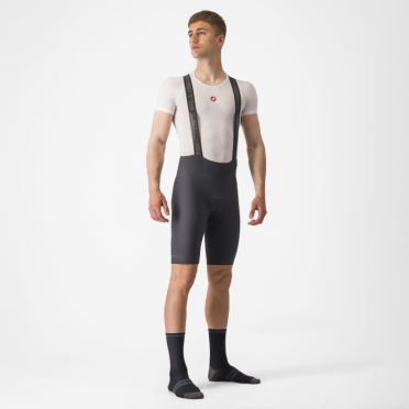 Castelli Espresso bibshort donkergrijs heren 