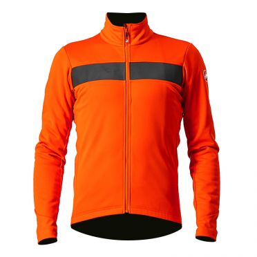 Castelli Raddoppia 3 fietsjack oranje heren 