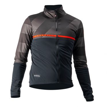 Castelli Finestre lange mouw fietsjack zwart heren