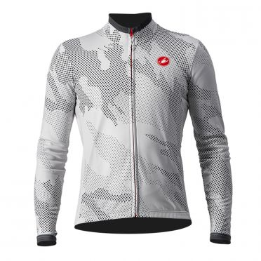 Castelli Pericolo lange mouw fietsshirt zilvergrijs heren
