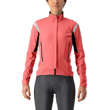 Castelli Perfetto RoS 2 lange mouw fietsjack roze dames 