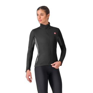 Castelli Entrata 2 W jacket fietsjas lange mouw zwart dames 