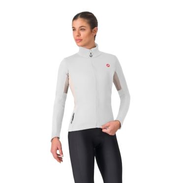 Castelli Entrata 2 W jacket fietsjas lange mouw ivory dames 