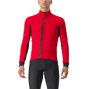 Castelli Entrata lange mouw fietsjack rood/zwart heren 