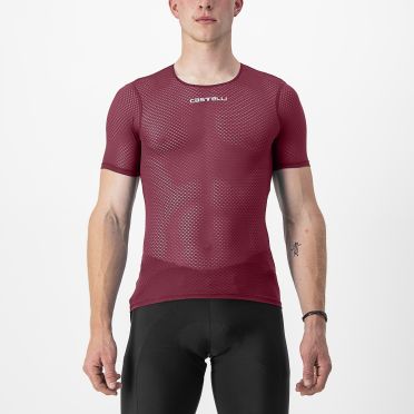 Castelli Pro mesh 2.0 korte mouw ondershirt rood heren