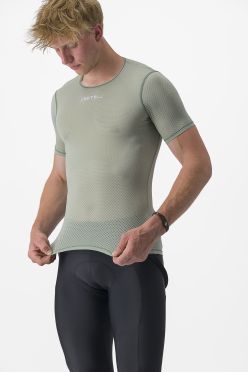 Castelli Pro mesh 2.0 korte mouw ondershirt groen heren
