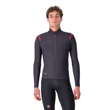 Castelli Tutto Nano RoS fietsshirt lange mouw dark grey/red heren 