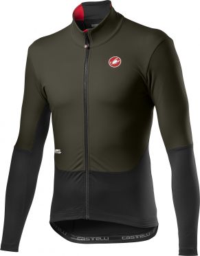 Castelli Nano mid wind fietsshirt lange mouw groen heren