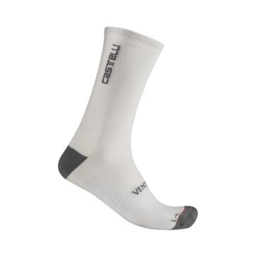 Castelli Venti soft merino sock wit unisex 