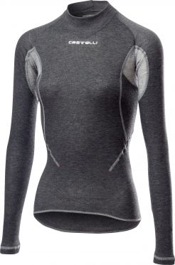 Castelli Flanders 2 W warm ondershirt lange mouw grijs dames