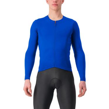 Castelli Fly Jersey lange mouw blauw heren 