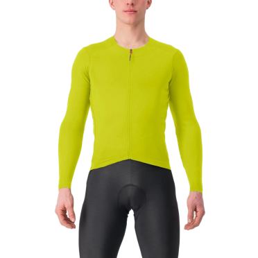 Castelli Fly Jersey lange mouw geel heren 