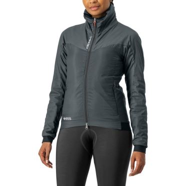 Castelli Fly Thermal lange mouw fietsjack grijs dames 